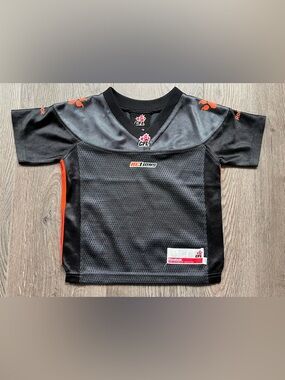 BC Lions Kids Reebok CFL Black Jersey 2T